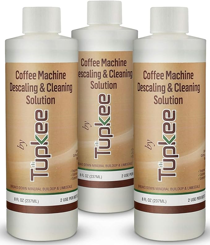 Coffee Machine Descaler Descaling Solution – 3 Pack (6 Uses) Compatible with Keurig, Nespresso, Breville, Delonghi, Jura, Ninja - Espresso Coffee Maker Cleaner, Coffee Pot Cleaning Limescale Remover