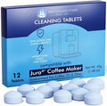 Jura Compatible Cleaning Tablets 12-Pack - Deep Clean Coffee Machine Internal Systems, Portafilter & Brew Group | Remove Oil Residue & Scale | E6/E8/S8/D6/C60/Impressa Models | Prolongs Lifespan