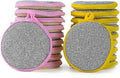 Anphly Kitchen Double-Sided Dishwashing Sponge Scrubber for Pots and Pans Cleaning Cloth Household Dishcloth Scouring Pad Pink 10 pcs Yellow 10 pcs