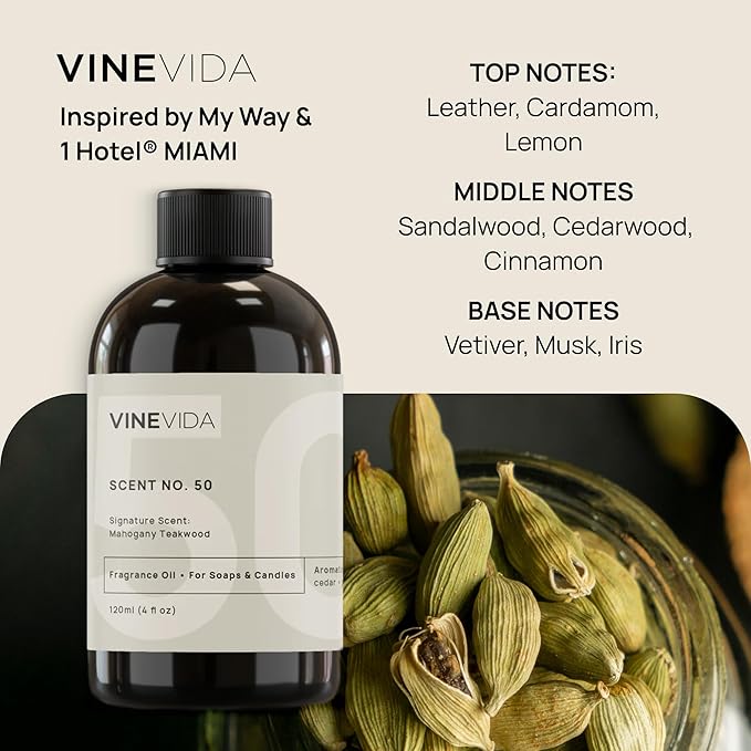 VINEVIDA 128oz Scent No.1000 Inspired by The One Hotel Fragrance Oil - Made in USA Candle Scents - Natural Candle Fragrance Oil