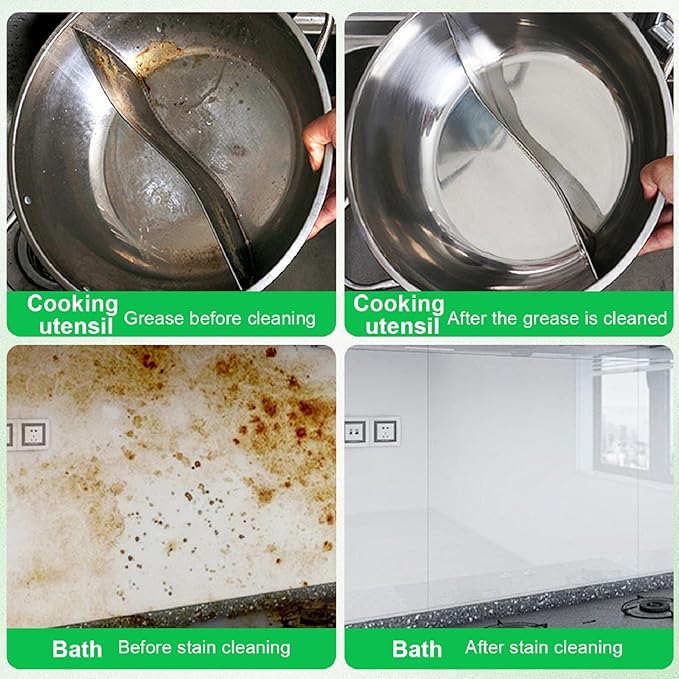 Cleaning Milk House Cleaner, Powerful Multifunctional Concentrated Cleansing Lotion, New Heavy Oil Stain Cleaner, Effectively Remove Stains Cleaning Supplies for Household Kitchen（300ML/10.6oz）