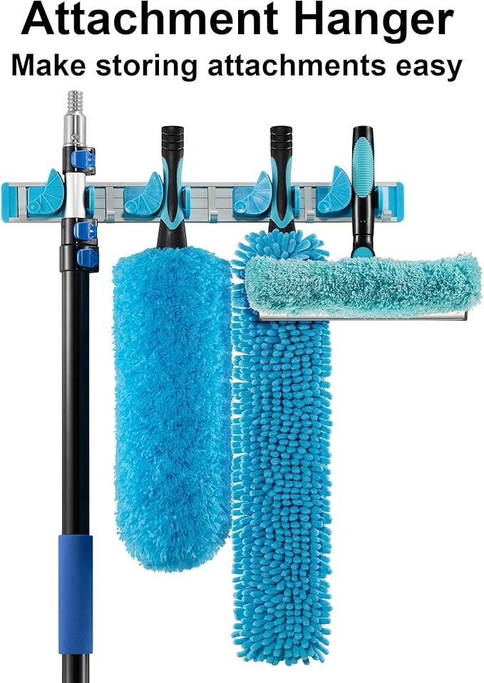APMOLAR 20 Foot High Reach 5-to-12 Foot Long Duster for High Ceilings Fan Cleaner with Sturdy Lightweight Extension Pole
