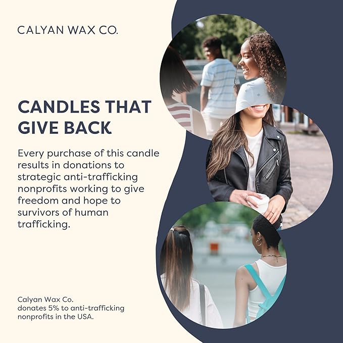 Calyan Wax Co. Smoke & Leather 2 Wick Scented Candle - 37 Hour Burn - Luxury Non Toxic Soy Wax Candles - Long Lasting Large Glass Jar Candle for Home - 8.8oz