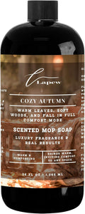 Lapew Cozy Autumn Scented Mop Soap Concentrate 36 oz | Premium Fragranced Floor Cleaner | Streak-Free | Hard Floor Cleaning Solution | Eco Friendly | Made in USA (Perfect Autumn)