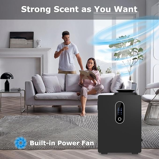 2026 Upgraded HVAC Scent Diffuser Machine, WiFi Control, Coverage 6000 Sq.Ft, Scent Air Machine for Home 1000ML, Waterless Cold Air Aromatherapy Essential Oil Hotel Scent Diffuser for Large Room