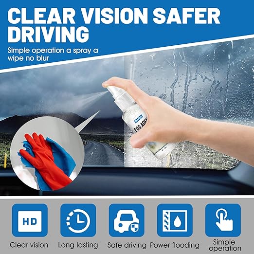OverZyn Windshield Water Repellent, Windshield Rain Repellent, Rain Repellent for Car windshields, Ensure a Clear and Continuous Field of Vision for Windshields Car Window Eyeglass Lenses