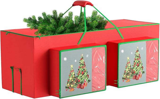 9FT Christmas Tree Storage Bag - 600D Oxford Waterproof Container for Artificial Trees with Reinforced Handles and Zipper - Durable Christmas Tree Bag for Storage - Xmas Storage Container