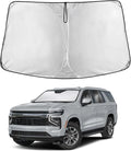 EcoNour Custom Windshield Sun Shade for Chevrolet Tahoe 2021–2026 | Full-Size SUV Front Window Heat & UV Shield | Foldable Multi-Layer Sun Cover