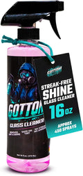 Gottom Glass Cleaner Spray – 16oz, Ammonia Free, Streak-Free Window & Glass Cleaner, Safe on Tint – Perfect for Mirrors, Windows, & Glass Surfaces – Effective Dirt & Grime Remover
