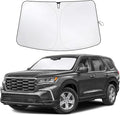 EcoNour Windshield Sun Shade Compatible for Honda Pilot 2016–2025 | Custom Fit SUV Front Window Sunshade | Foldable Heat & UV Reflective Sun Visor