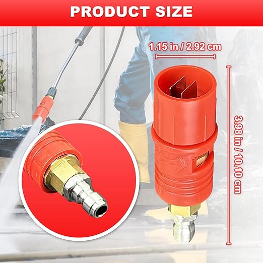 UPMMUD for Sun Joe SPX3000、 Pressure Washer Nozzle Tips Set,Adjustable Pressure Washer Nozzle Tips (0 to 60° Variable Spray Pattern), 1/4 Inch Quick Connect Plug, for Pressure Washer 3-7 GPM