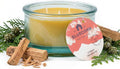 Bluecorn Beeswax 3-Wick Candle, 100% Pure Bees Wax, Cypress & Sandalwood Essential Oils Candle Wax, Soy Free, Clean Burning, Long Lasting, Gifts for Women & Men, American Made, 10 Oz