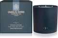 Charles Farris Luxury Scented Candle – 3 Wick, Hand-Poured, Long Lasting, Clean Burning, 640g / 22.5oz, Up to 80 Hours of Burn Time, Made in England – Smokey Cedar, Moss & Amber – Grand Cascade