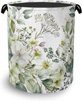 Flowers Plants HerbsLaundry Hamper,Dirty Clothes Laundry Basket with Handles Waterproof Oxford Cloth Storage Basket for College Dorms Bathroom Bedroom 16" x 20.8"