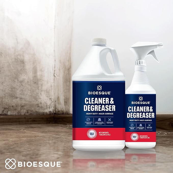 Bioesque Heavy Duty Multi-Surface Cleaner & Degreaser Concentrated Professional Formula, 5 Gallon (Pack of 1)