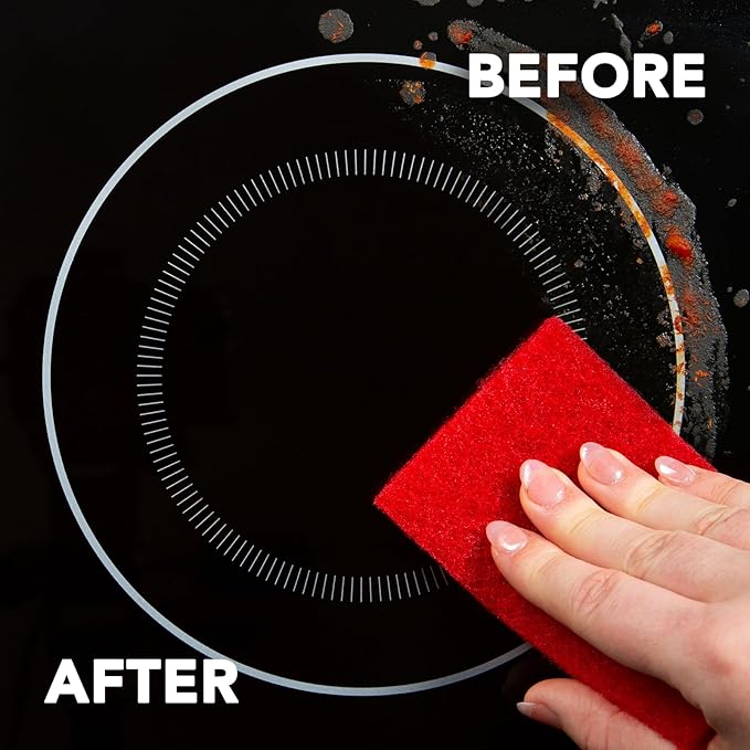 Weiman Cook Top Scrubbing Pads, 3 Count, 2 Pack Cuts Through the Toughest Stains - Scrubbing Pads Carefully Wipe Away Residue