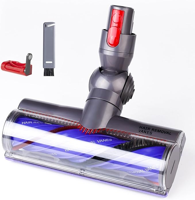 Quick-Release Replacement Vacuum Head Compatible with Dyson V7,V8, V10,V11,V15 Cordless Vacuum Cleaners, Upgrade Anti-Tangle Replacement Head for Carpets Rugs