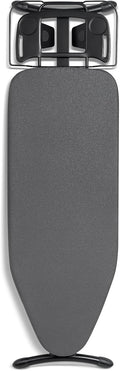 Duwee 17"x46" Ironing Board Full Size,Deluxe Ironing Board with Steam Iron Rest,Heat Resistant Cover and Thicken Felt Pad, Adjustable Height,Heavy Sturdy Legs,Black
