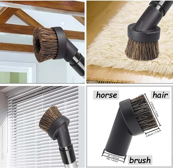 9 Pcs Universal Shop Vac Accessories Kit 1 1/4 inch & 1 3/8 inch Shop Vac Attachments with Wet Dry Plastic Vacuum Hose Adapter Extension tube for Vacuum Cleaners Accessories