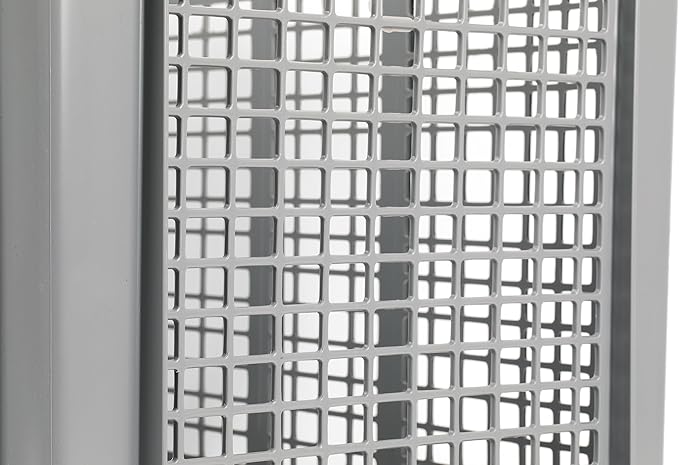 Hudson Exchange 24 x 16 x 8" (2 Pack) Mesh Straight Wall Handled Storage Container Tote, Gray