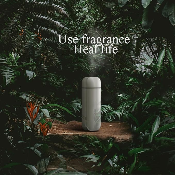 Essential Oil Diffuser, Waterless Aromatherapy Diffusers, 2025 Updated Nano Atomization Scent Air Machine with Timer and Auto-Off Switch for Home, Office, Hotel Collection(White, Updated Version)
