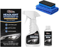 Lanenow Homonth Headlight Refurbishment Kit, Removes Yellowing & Oxidation, Restores Clarity, Hydrophobic & Gloss Finish for All Vehicles