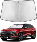 EcoNour Windshield Sun Shade Compatible for Chevrolet Blazer EV 2024-2026 Front Window Sunshade Foldable Sun Visor UV & Heat Blocking Protection