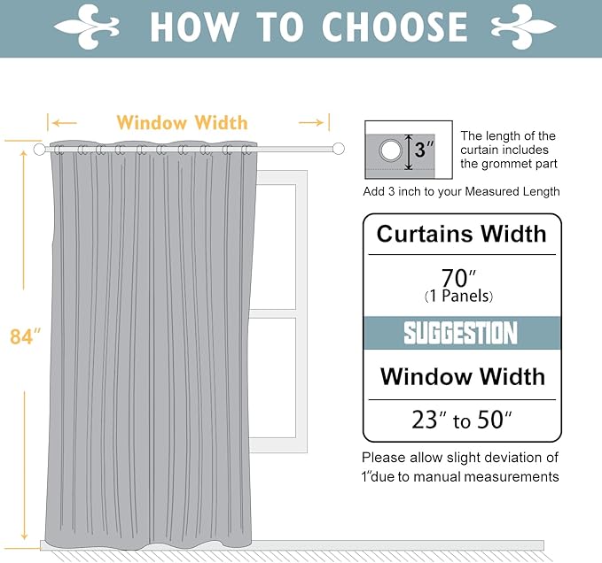 ChrisDowa Blackout Curtains 70 inches Wide for Bedroom - Extra Wide Grommet Thermal Insulated Room Darkening Curtains for Living Room (1 Panel, Forest Green, 70 x 84 Inch)