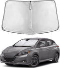 EcoNour Windshield Sun Shade Compatible for Nissan Leaf 2018-2025 Front Window Sunshade Foldable Sun Visor UV & Heat Blocking Protection