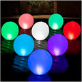 Solar Floating Pool Lights - Pack of 2 Solar Powered Color Changing 14-inch Balls - Float or Hang in Pool Garden Backyard Pond Party Decorations - Inflatable Wateproof