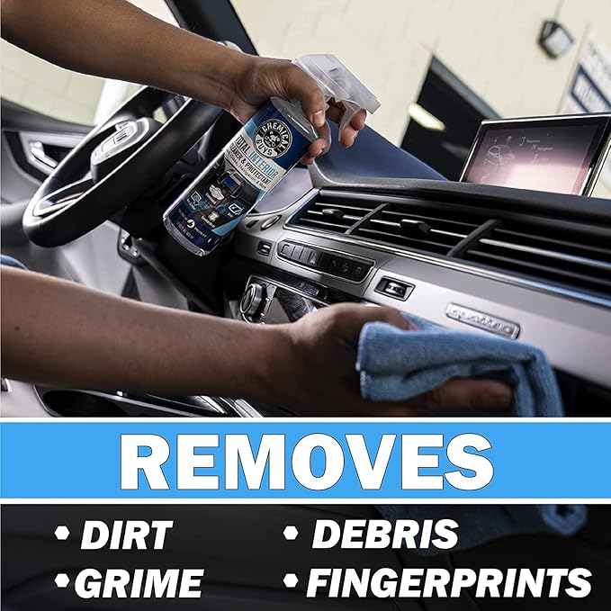 Chemical Guys SPI1091601 Leather Cleaner and Conditioner Leather & Interior Care Bundle + SPI22016 Total Interior Cleaner & Protectant, Safe for Cars, Home, Office, & More (16 fl oz) 3 Items