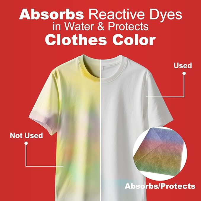 TIVERAIN 50 pcs Coloring-Catcher Sheet for Laundry,Color Grabbers Laundry Sheet,Allow Mixed Washes and Prevents Color Runs,Fragrance Free Color Absorber Sheets for Family No Fluorescent Agent