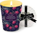 HomeLights Scented Candles for Women & Men, 6.7oz Candle Jars Aromatherapy Single Wick Candle, Ideal for Eclectic Mixed Styles Home Decor and Gifts, Champagne Cassis & Honey