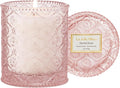 LA JOLIE MUSE Santal Rose Scented Candle – Saffron, Rose & Leather | 6 oz Natural Soy Wax | 40 Hours Clean Burn | Valentines Day Gifts for Her | Elegant Home Decor
