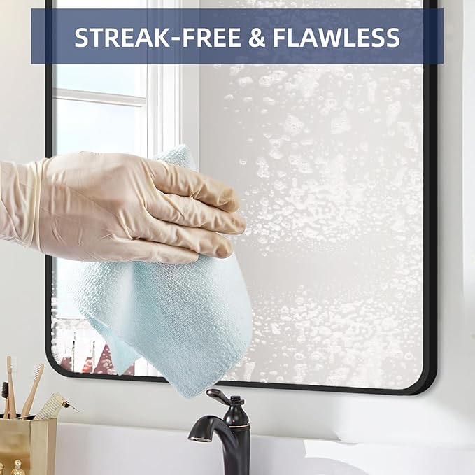 & PLUSH Microfiber Cleaning Cloth Roll - 85 Pack, Tear Away Microfiber Towels, 12" x 12", Reusable, Washable, Streak Free, Ultra Absorbent Dish Rags for Car, Home, Garage or Shop (Blue)