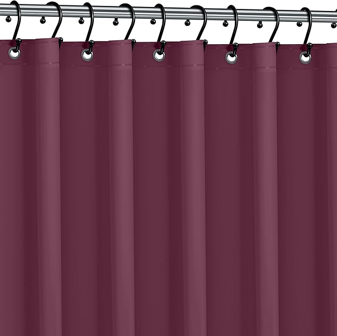 Premium Shower Curtain Liner, 72"W X 72"H - PVC-Free, 6G PEVA Shower Curtain with 12 Rust Proof Grommets And Magnet-weighted Bottom Hem - Moisture Stain Proof Shower Curtain Liner - Dark Purple