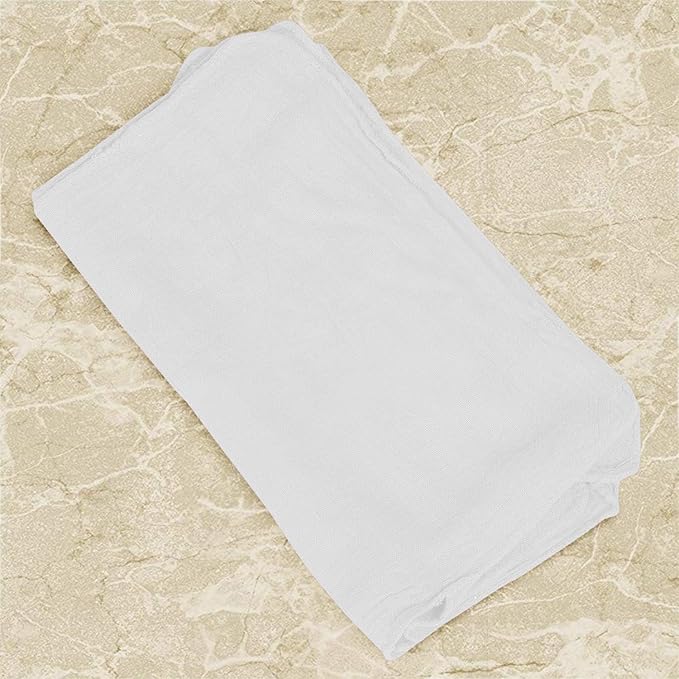 Shop Towels – Pack of 50 Reusable Cleaning Rags – Durable Quality Cotton – 13" x 13"– Machine Washable – Suitable for All Purposes (White)