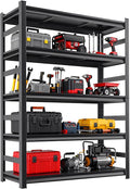 Notmise Metal Shelving, Garage Shelves Series, Heavy Duty Storage Shelf, Large Industrial Steel Racks for Garage, Basement and Factories, Multifunctional Utility Shelving Unit