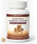 Digestive Rescue for Dogs and Puppies – Helps Maintain Appetite, Gut Function & Stool Consistency – Relief of Diarrhea & Stomach Upset – With Electrolytes, Colostrum IgG, Probiotics – 90 Tablets