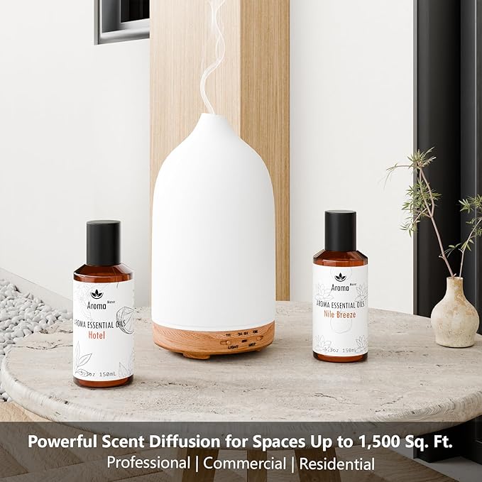 Hotel Diffuser Oil - Inspired by Luxury Scent - Essential Oils Blend (Clementine and Santal) - Luxury Aromatherapy Oil for Waterless Diffuser, Humidifier, Ultrasonic & Reed - 150mL