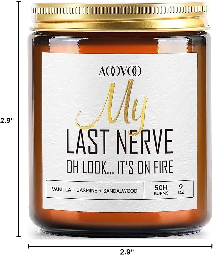 AOOVOO Scented Candles for Men - Candles for Home Scented, Soy Candles, Scented Candles Set, Men Candle Set, Candle Set CBD