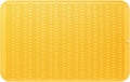 MicoYang Silicone Dish Drying Mat for Multiple Usage,Easy clean,Eco-friendly,Heat-resistant Silicone Mat for Kitchen Counter or Sink,Refrigerator or Drawer Liner Yellow 3XL 28 inches x 18 inches
