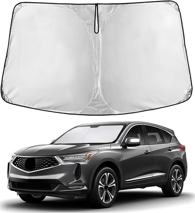 EcoNour Windshield Sun Shade Compatible for Acura RDX 2019–2026 | Custom Fit SUV Front Window Sunshade | Foldable UV & Heat Reflective Sun Visor