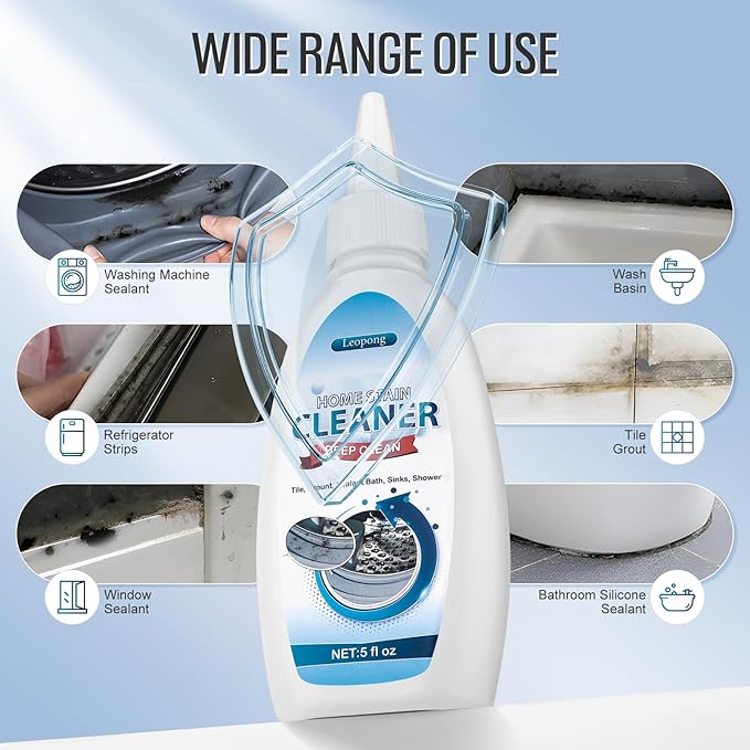 Leopong Home Cleaner Gel, Cleaner for Washing Machine, Refrigerator Strips, Household Shower, Kitchen Sinks, Walls, Tiles, Bathrooms- 20 fl oz