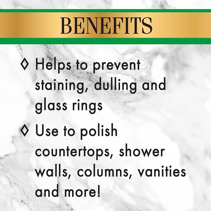 Stone Care International Granite Stone Cleaner and Polish Combo for Granite Marble Soapstone Quartz Quartzite Slate Limestone Corian Laminate Tile Countertop