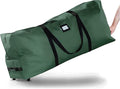 ZOBER 600D Oxford Fabric Rolling Christmas Tree Storage Bag - Fits 7.5 Ft Artificial Trees - Waterproof Christmas Tree Bag For Storage Box For Xmas, Durable Handles and Wheels - Card Slot - Green