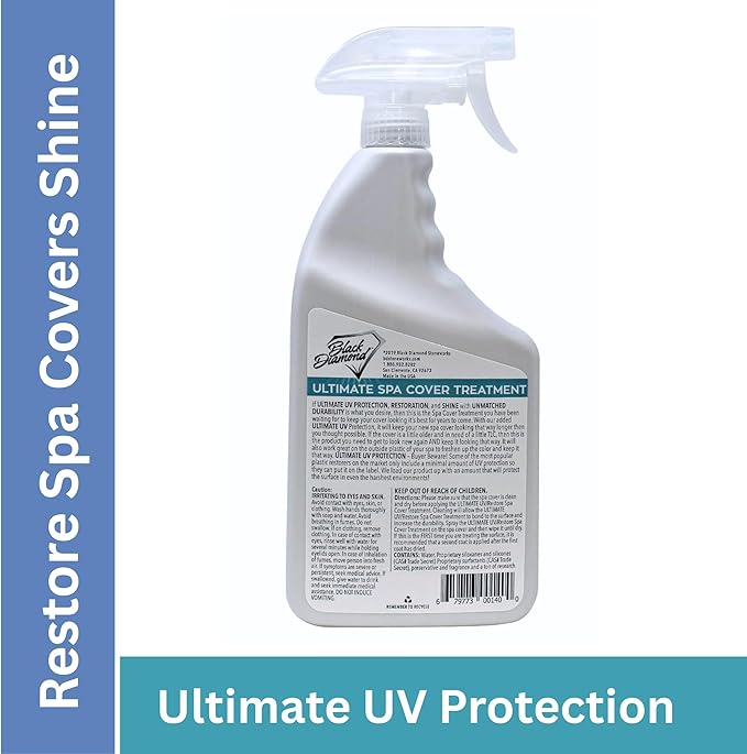 Ultimate UV/Restore Spa & Hot Tub Cover Cleaner and Protectant Treatment. Conditioner for Vinyl Cover Conditioner Spray Restores Your Cover to Look New. Simply Easy to Use