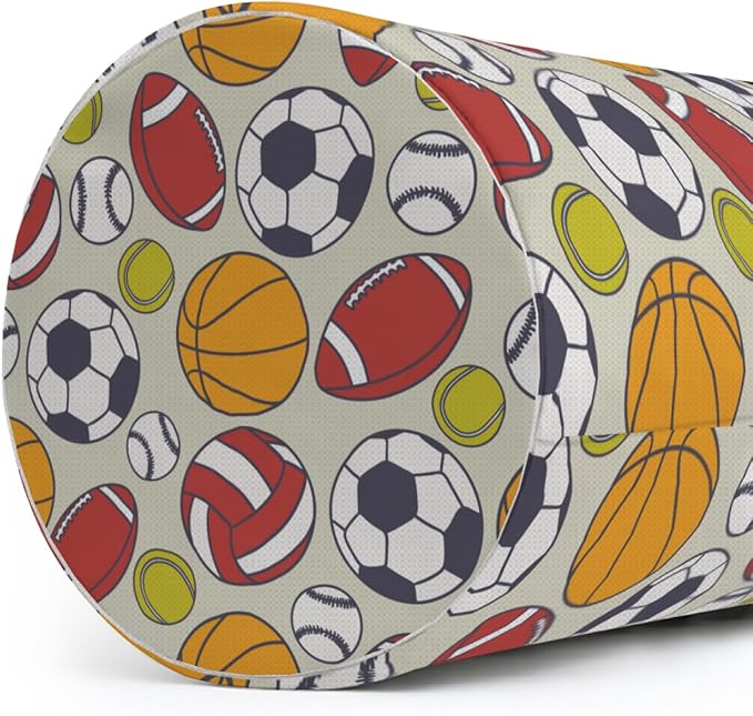Storage Baskets- Football Pattern Foldable Laundry Hamper Fabric Organizer Storage Bins with Handles for Shelves, Closet, Nursery, Laundry, Toys