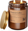 M&SENSE Roasted Coffee Scented Christmas Candle Gift | 19.4oz, 115-Hour Burn | Natural Organic Soy Wax | Long-Lasting for Stress Relief and Gifting | for Christmas, Thanksgiving, Holiday