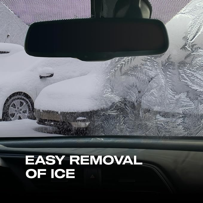 Nasiol GlasShield Nano Rain Repellent Spray Kit, Windshield&Glass Ceramic Coating, Super Hydrophobic to 30000 Miles, Super Easy Application Spray&Wipe, Clear Vision for Safe Driving, Easy Ice Removal